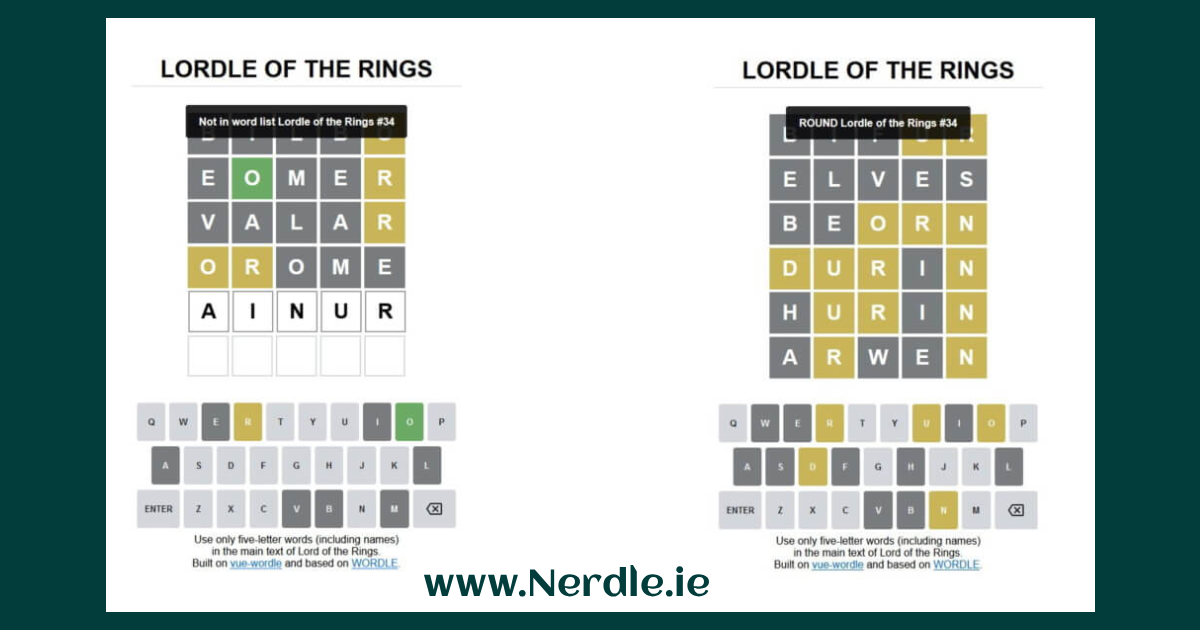 Lordle - Nerdle